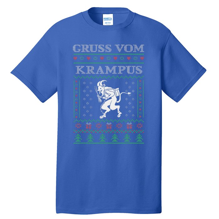 Gruss Vom Krampus Goth Ugly Christmas Sweater Tall T-Shirt