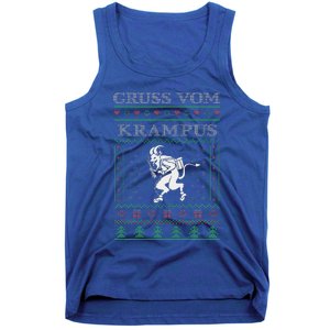 Gruss Vom Krampus Goth Ugly Christmas Sweater Tank Top