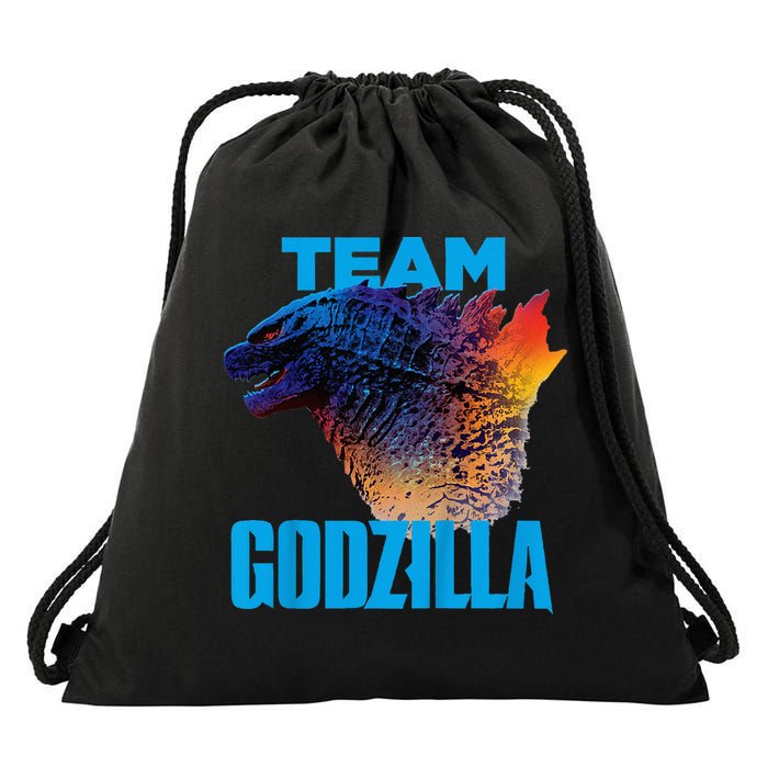 Godzilla vs Kong Offici.al Team Godzilla Neon Drawstring Bag