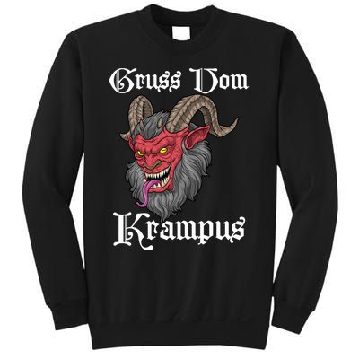 Gruss Vom Krampus Germanic Christmas Demon Merry Krampus Sweatshirt