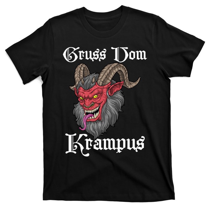 Gruss Vom Krampus Germanic Christmas Demon Merry Krampus T-Shirt