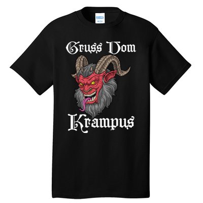 Gruss Vom Krampus Germanic Christmas Demon Merry Krampus Tall T-Shirt