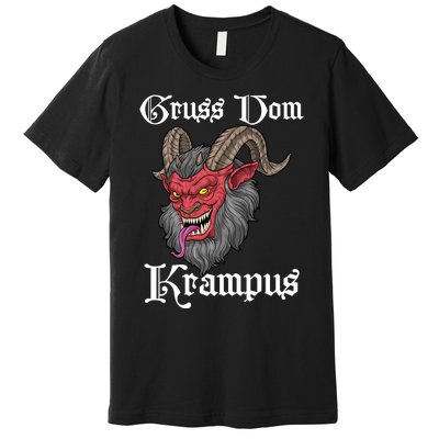 Gruss Vom Krampus Germanic Christmas Demon Merry Krampus Premium T-Shirt