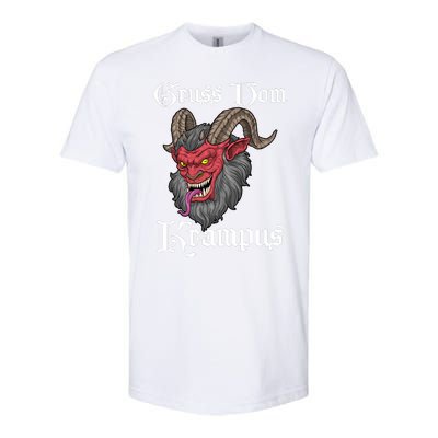 Gruss Vom Krampus Germanic Christmas Demon Merry Krampus Softstyle CVC T-Shirt