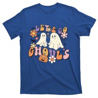 Groovy Vintage Lets Go Ghouls Halloween Cute Ghost Costume Gift T-Shirt