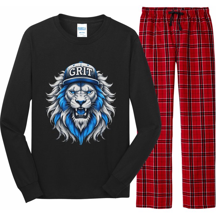 Grit Vintage Lion Lover Women Boy Long Sleeve Pajama Set