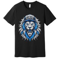 Grit Vintage Lion Lover Women Boy Premium T-Shirt