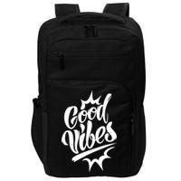 Good Vibes Motivational Quote Impact Tech Backpack