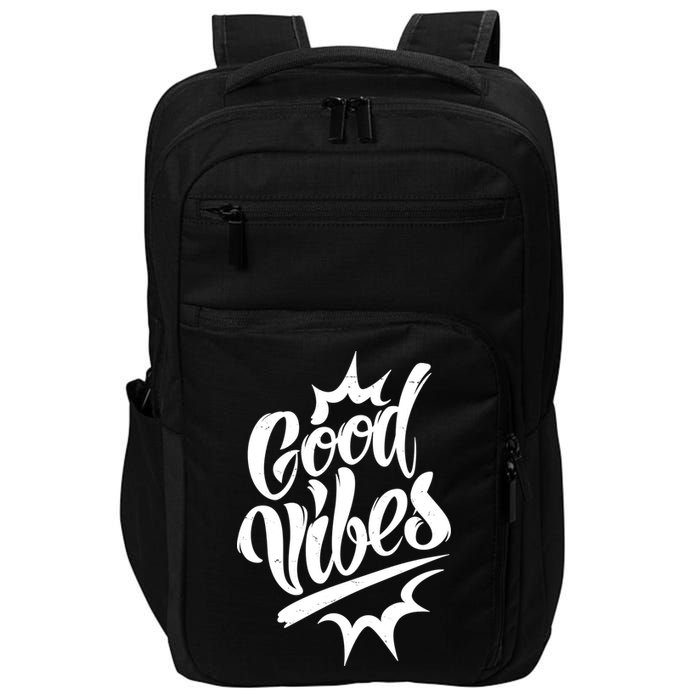Good Vibes Motivational Quote Impact Tech Backpack
