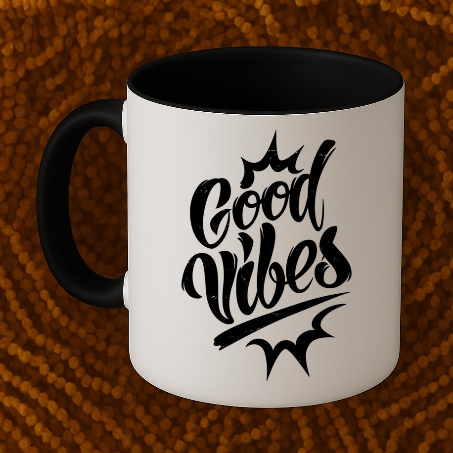 Good Vibes Motivational Quote Mug