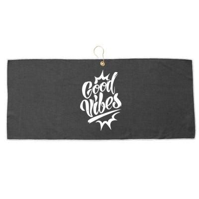 Good Vibes Motivational Quote Large Microfiber Waffle Golf Towel