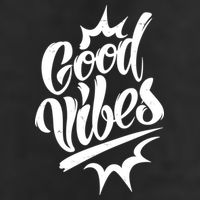 Good Vibes Motivational Quote Golf Towel