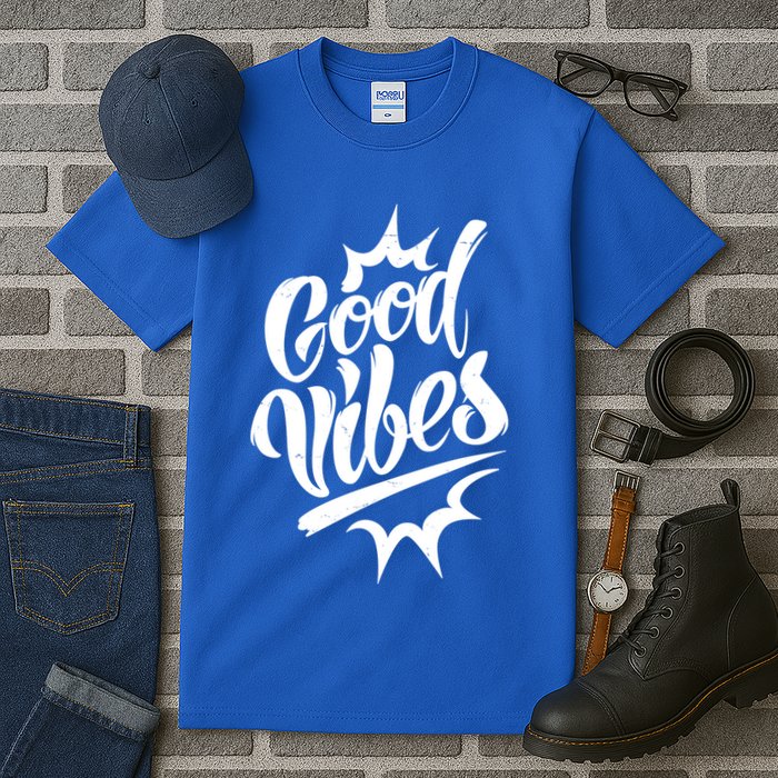 Good Vibes Motivational Quote Tall T-Shirt