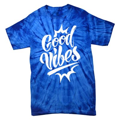 Good Vibes Motivational Quote Tie-Dye T-Shirt