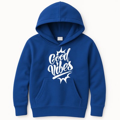 Good Vibes Motivational Quote Kids Hoodie