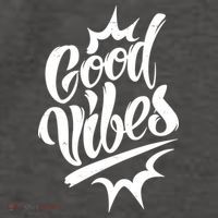 Good Vibes Motivational Quote Vector Backpack
