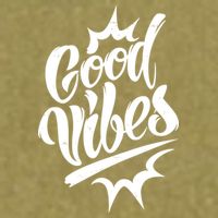 Good Vibes Motivational Quote Garment-Dyed Women's Muscle Tee