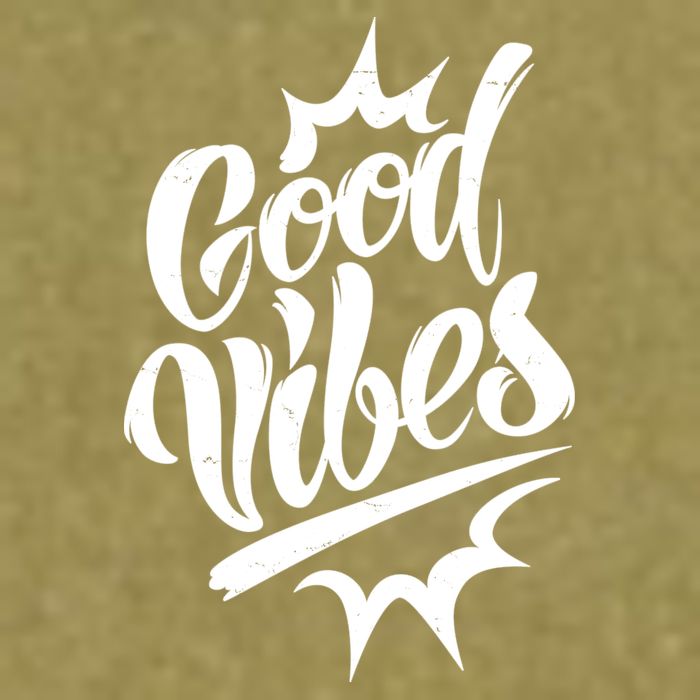 Good Vibes Motivational Quote Garment-Dyed Women's Muscle Tee