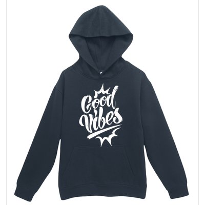 Good Vibes Motivational Quote Urban Pullover Hoodie