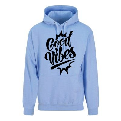 Good Vibes Motivational Quote Unisex Surf Hoodie