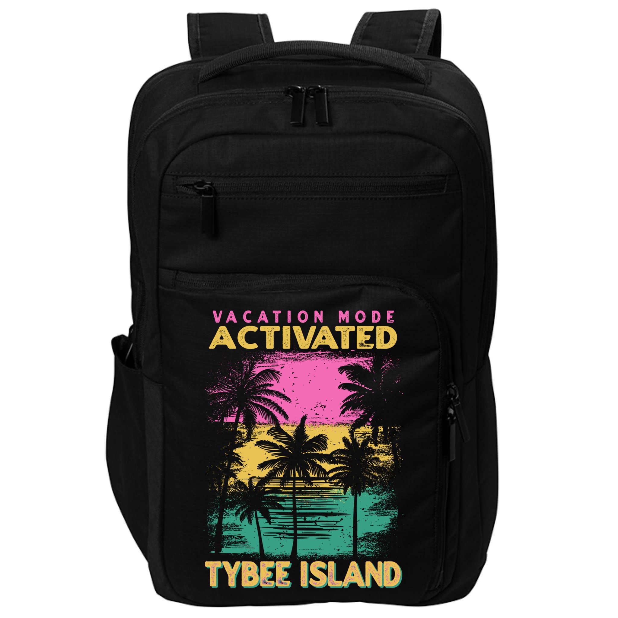Georgia Vacation Mode Activated Tybee Island Gift Impact Tech Backpack