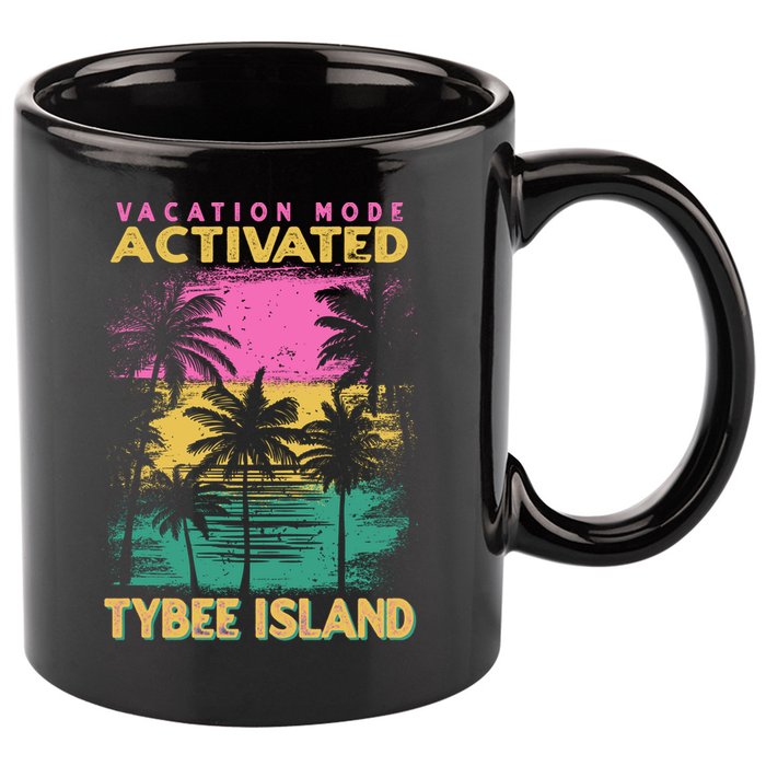 Georgia Vacation Mode Activated Tybee Island Gift 11oz C Handle Ceramic Mug