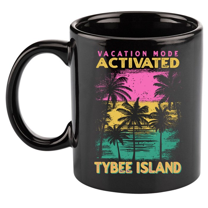 Georgia Vacation Mode Activated Tybee Island Gift 11oz C Handle Ceramic Mug