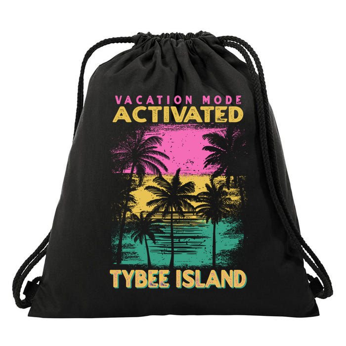 Georgia Vacation Mode Activated Tybee Island Gift Drawstring Bag