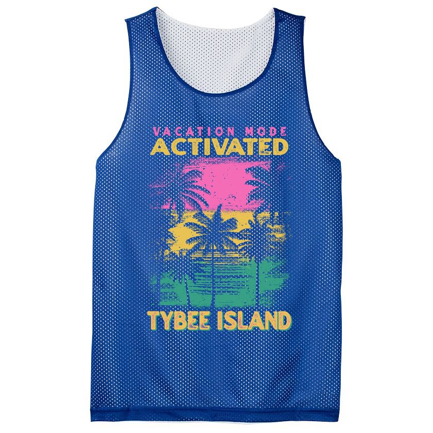 Georgia Vacation Mode Activated Tybee Island Gift Mesh Reversible Basketball Jersey Tank