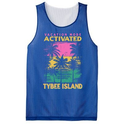 Georgia Vacation Mode Activated Tybee Island Gift Mesh Reversible Basketball Jersey Tank