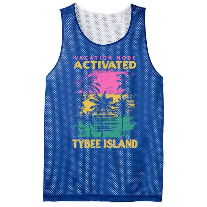 Georgia Vacation Mode Activated Tybee Island Gift Mesh Reversible Basketball Jersey Tank