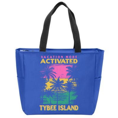 Georgia Vacation Mode Activated Tybee Island Gift Zip Tote Bag