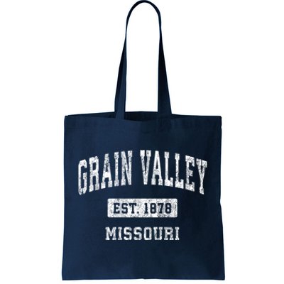 Grain Valley Missouri Mo Vintage Established Sports Design Tote Bag