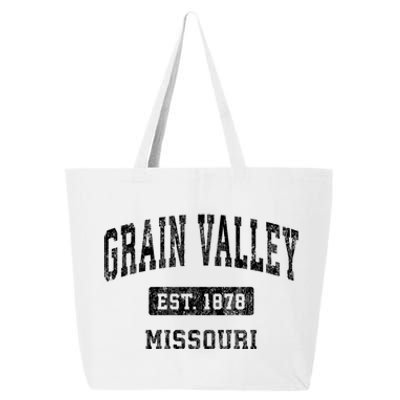 Grain Valley Missouri Mo Vintage Established Sports Design 25L Jumbo Tote