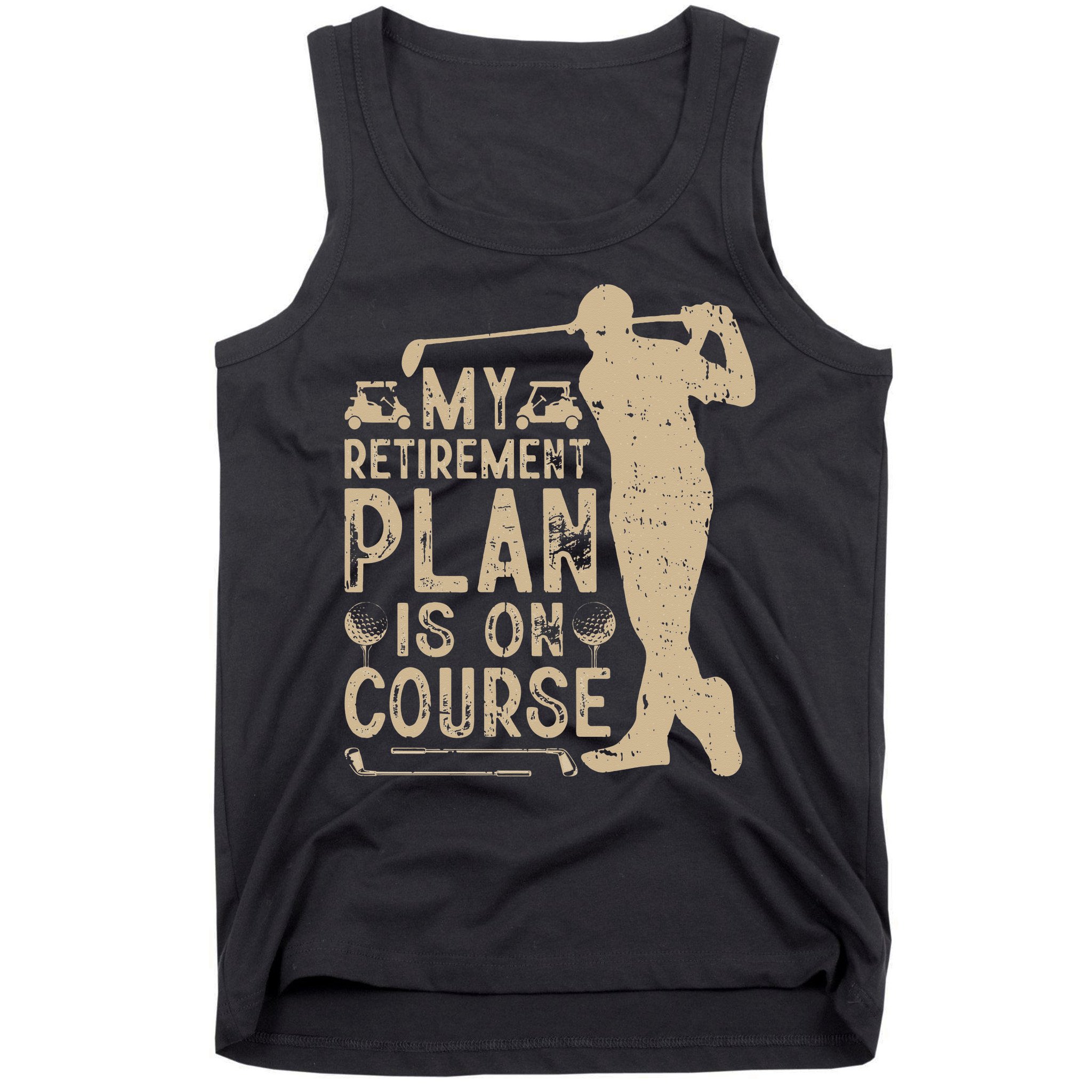 Golf vintage My Retirement Plan Golfing Golf Tank Top