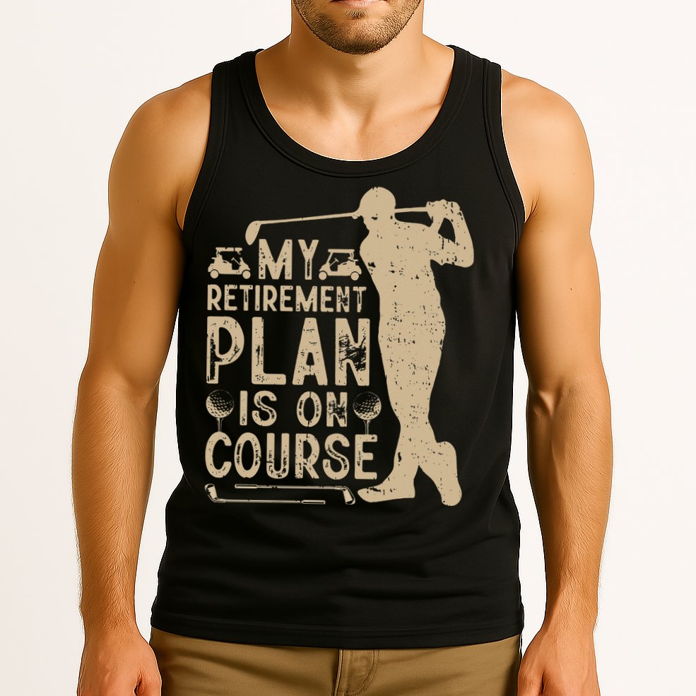 Golf vintage My Retirement Plan Golfing Golf Tank Top