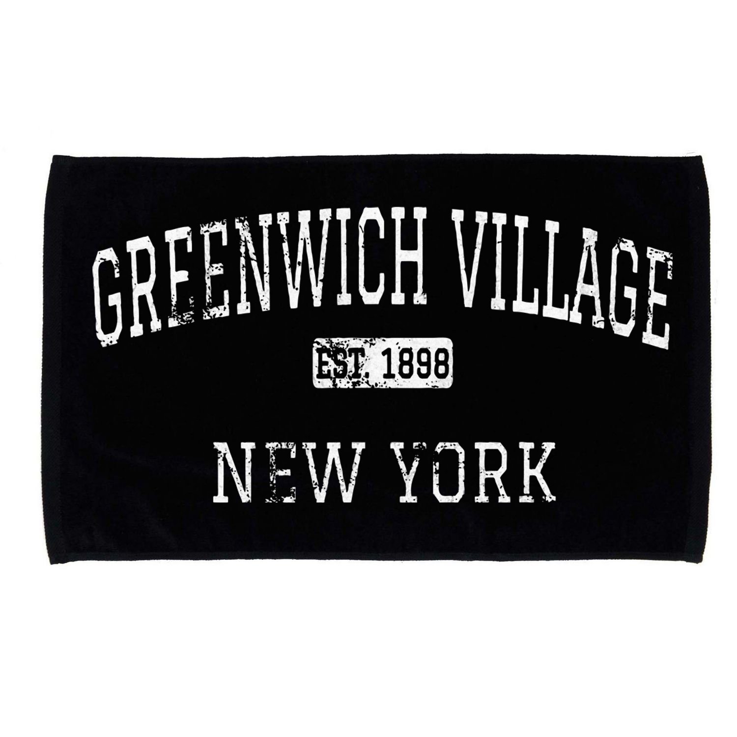 Greenwich Village New York New York City Ny Vintage Microfiber Hand Towel