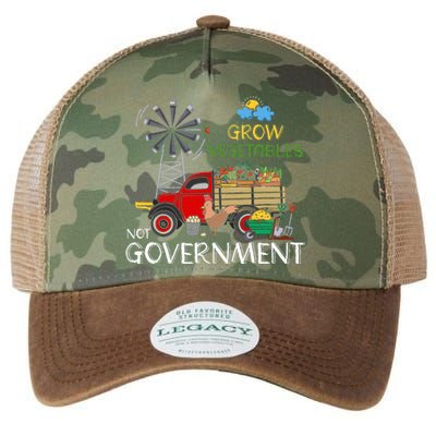 Grow Vegetables Not Government Libertarian Ranch Homestead Legacy Tie Dye Trucker Hat