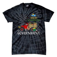 Grow Vegetables Not Government Libertarian Ranch Homestead Tie-Dye T-Shirt