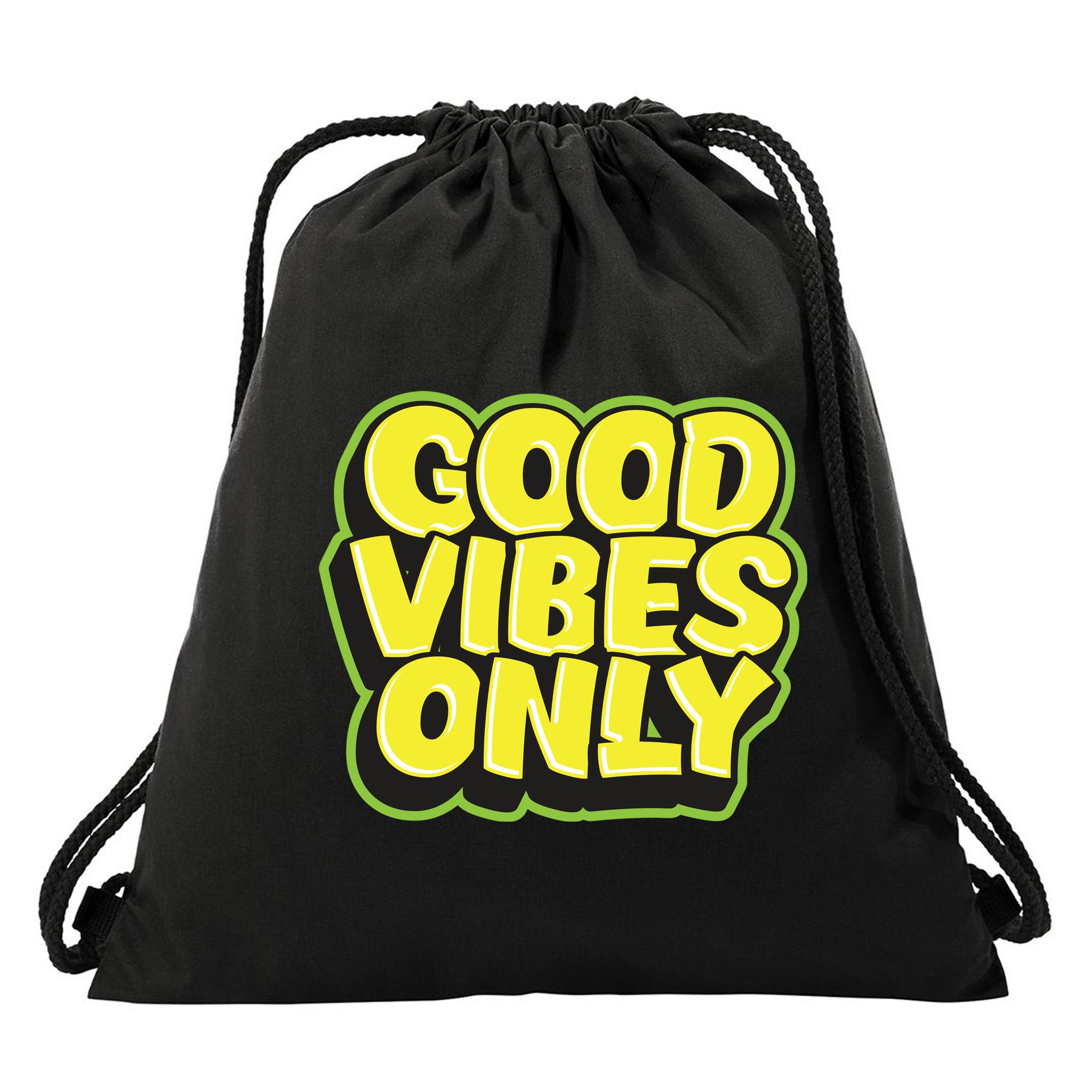 Good Vibes Only Drawstring Bag
