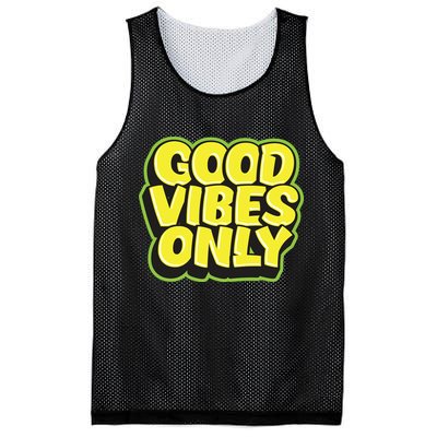 Good Vibes Only Mesh Reversible Basketball Jersey Tank