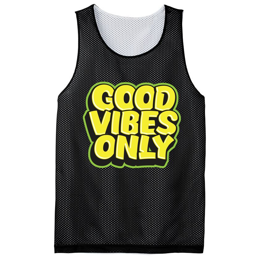 Good Vibes Only Mesh Reversible Basketball Jersey Tank