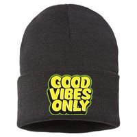 Good Vibes Only Sustainable Knit Beanie