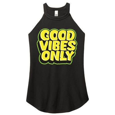 Good Vibes Only Women's Perfect Tri Rocker Tank