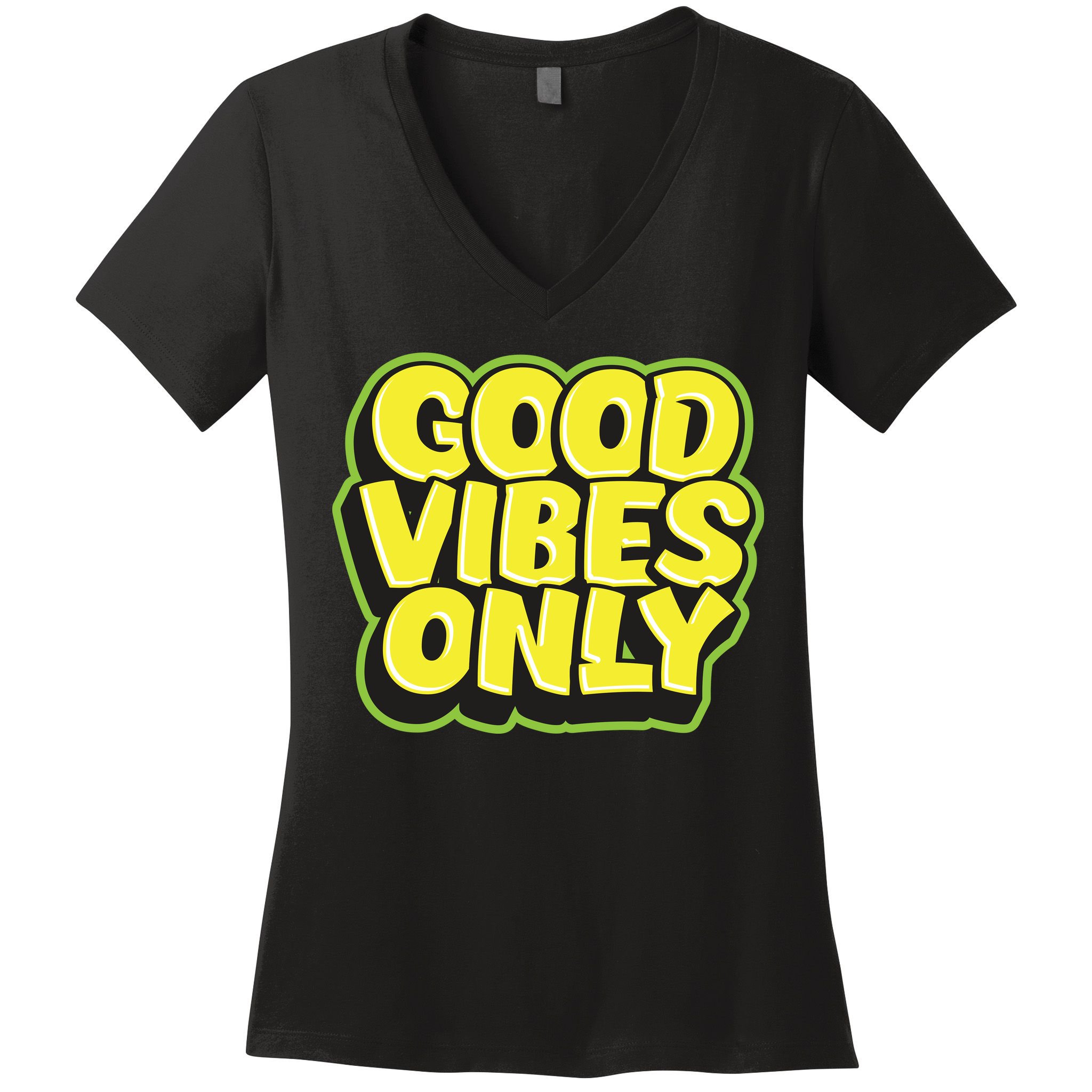 Good Vibes Only Women's V-Neck T-Shirt