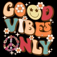 Good Vibes Only Peace Love 60s 70s Tie Dye With Retro Groovy Stripe Pom Pom Beanie