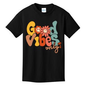 Good Vibes Only Flower Hawaii Beach Summer Vacation Family Kids T-Shirt