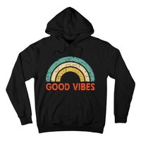 Good Vibes Only Funny Positive Inspirational Retro Hoodie