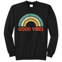 Good Vibes Only Funny Positive Inspirational Retro Sweatshirt