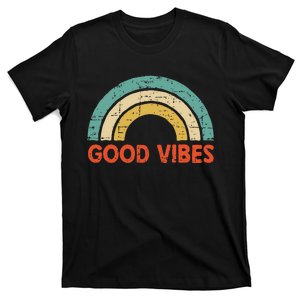 Good Vibes Only Funny Positive Inspirational Retro T-Shirt